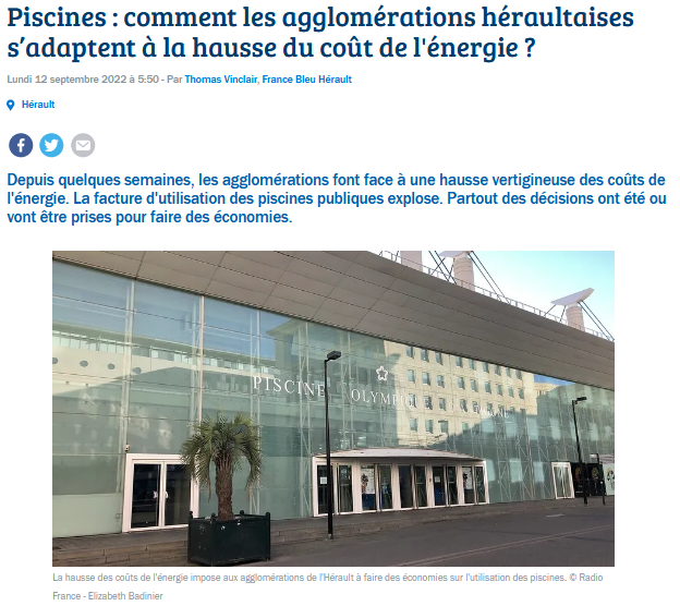 article géothermie dans les centres aquatiques